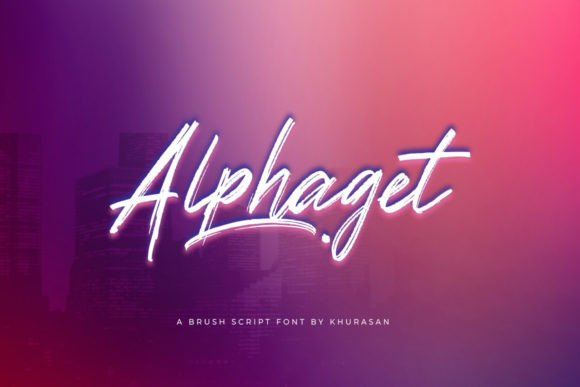 Alphaget: A Script Font for Modern Branding and Design