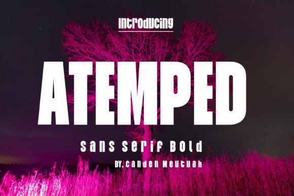 Atemped: A Modern Sans Serif Font for Handmade Creations
