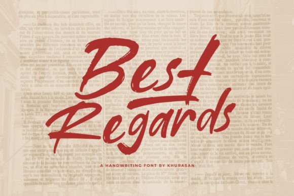 Best Regards Font for Handmade Creations