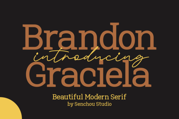Brandon Graciela: A Modern Serif Font for Digital Impact
