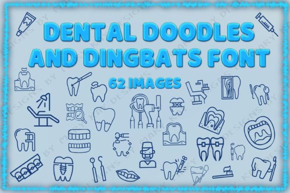 Dental Doodles: A Playful Display Font for Web Design