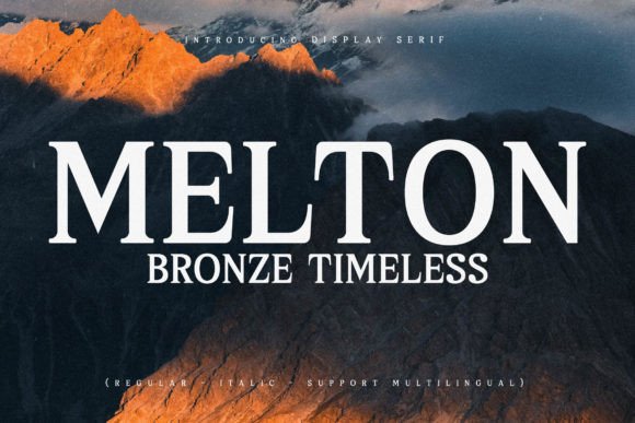 Enhance Campaigns with Melton Bronze Timeless Font