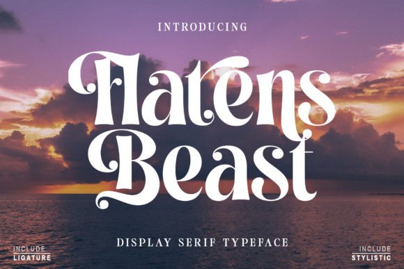 Flatens Beast: A Modern Serif Font for Editorial Design