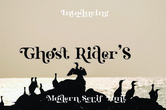 Ghost Rider s: A Serif Font That Elevates Handmade Creations