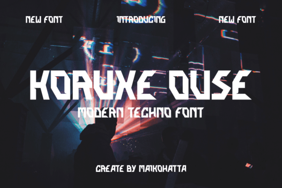 Korukeouse Font for Web Design: A Futuristic Touch