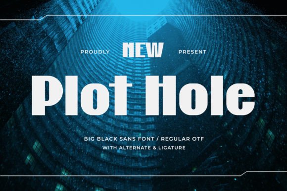 Plot Hole: A Bold Sans Serif Font for Handmade Creations