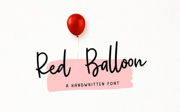 Red Balloon: A Modern Handwritten Font for Creative Brands