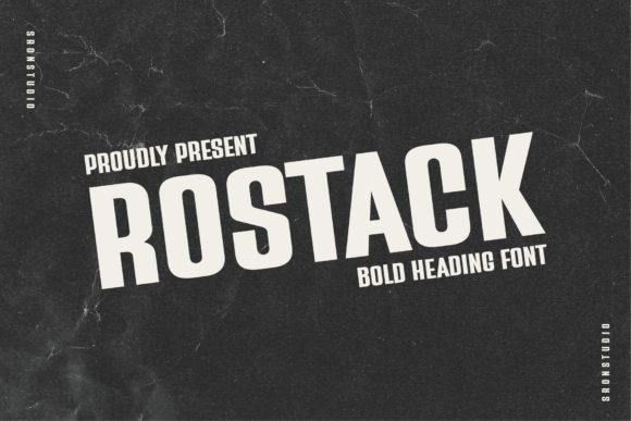 Rostack: A Bold Typeface for Handmade Creations