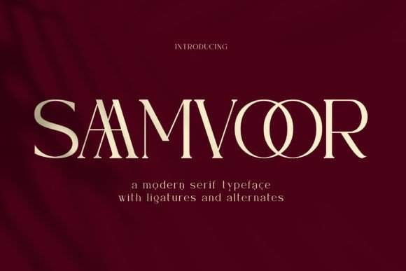 Saamvoor Serif Font for Modern Branding
