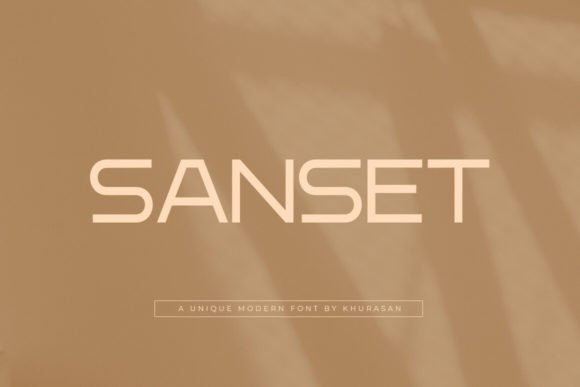 Sanset: A Versatile Sans Serif for Modern Design