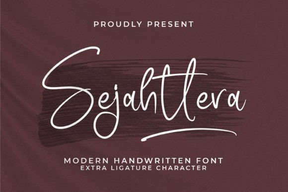 Sejahttera: A Modern Handwritten Font for Digital Design