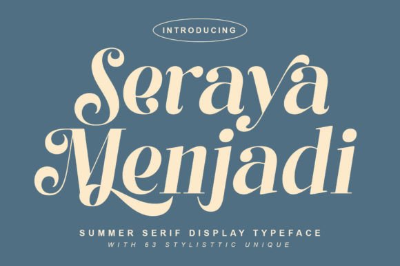 Seraya Menjadi: A Serif Font for Modern Branding