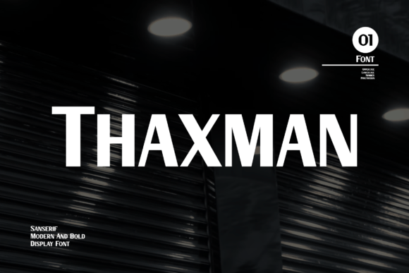 Thaxman: A Modern Sans Serif Font for Small Business Branding